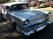 Silver 1956 Chevy